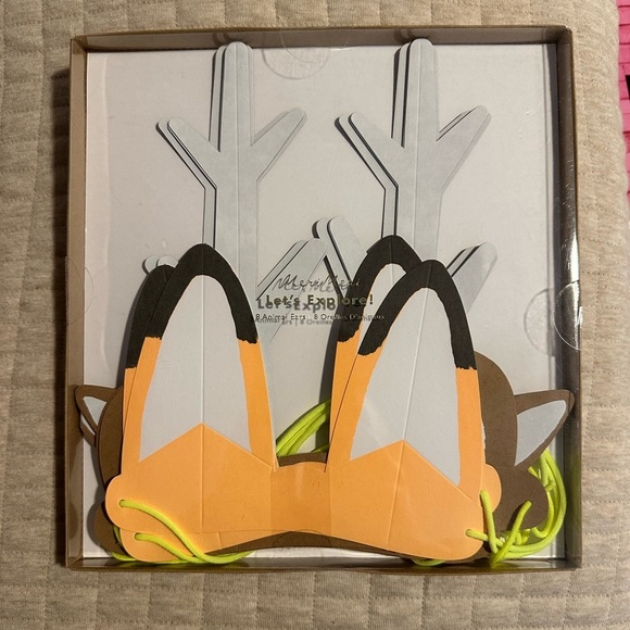 NEW Meri Meri Woodland Paper Animal Ear Headband Hats Party Decor - Picture 2 of 3